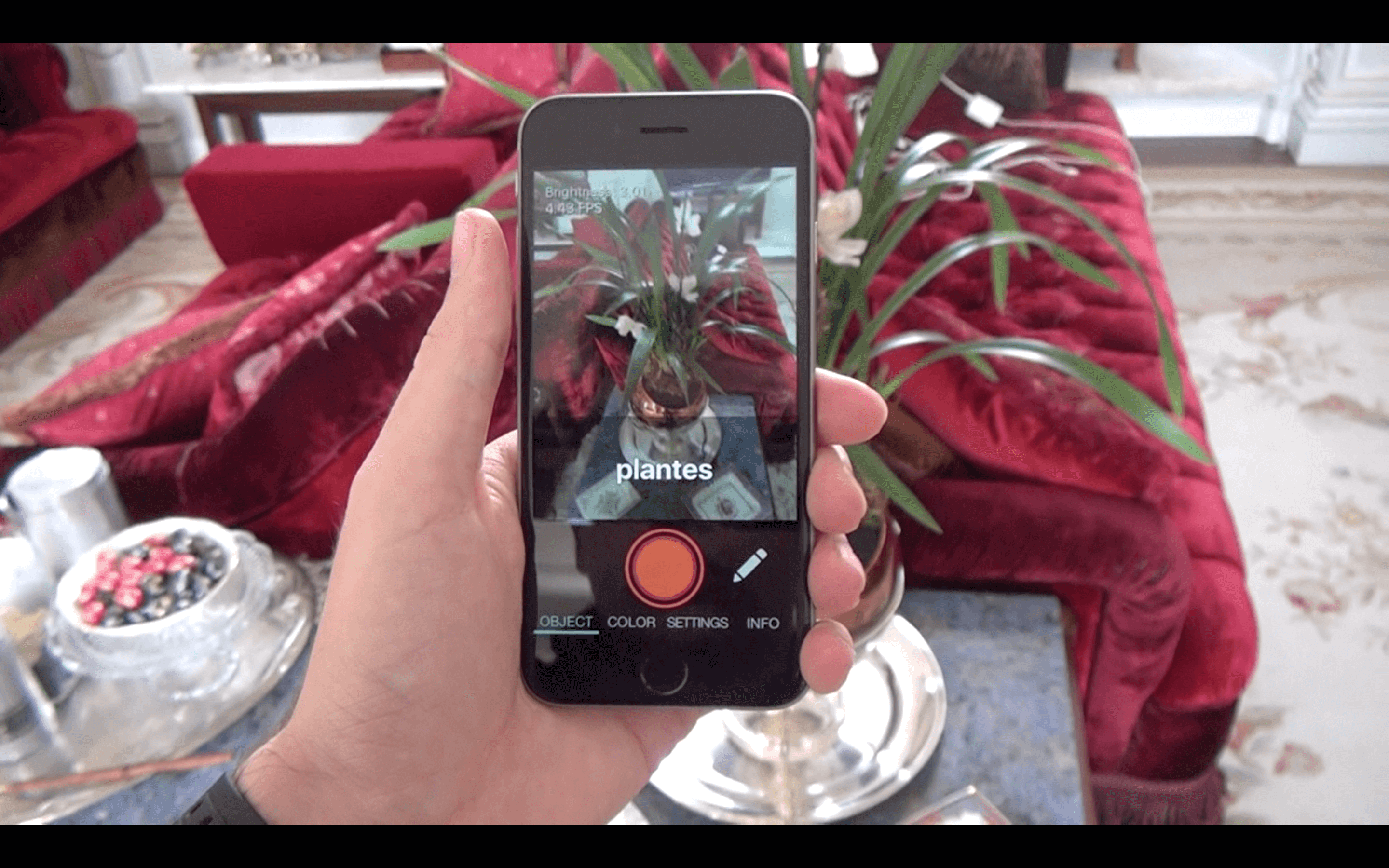 Aipoly, umělá inteligence v akci - květináč