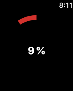 Battery Status Apple Watch stav baterie iPhonu 9%